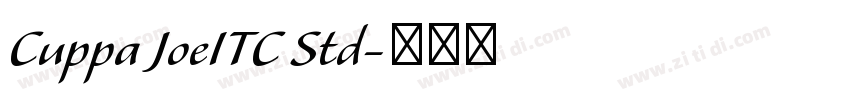 Cuppa JoeITC Std字体转换